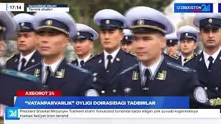 Termiz shahrida o'tgan keng ko'lamli Vatanparvarlik tadbiri haqidagi lavha