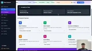 The demo of our project by the team CyberNova for small buissness owner named ' ShopeMateAi'   
