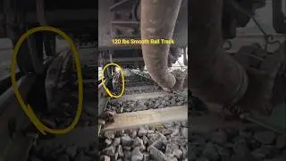 Train Wheels Track Change Smoothly. #railtrack #wheels #90lbs #railway #120lbs #shorts