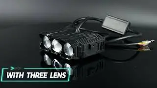 👉External Auxiliary Lights Three Lens Car Grill Light PZ3X-2C1L. #prilight #automobile #carled