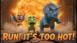 The Day the River Disappeared! 😱 Dinosaur Friends Face Extreme Heat