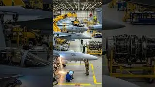 Top secret aircraft assembly! See fighter #shorts #aerospace #militarylife #trendingnow #mustwatch