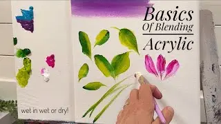 How To BLEND With These BRUSHSTROKES | Acrylic Painting Tutorial