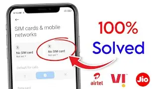 fix no sim card problem jio airtel | sim card not working | no sim card problem solved