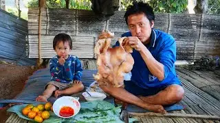 กินหน้ากากหมูคนเดียวที่บ้านกลางสวนทุเรียน เพราะแต่ละคนต่างมีที่ไปเคาท์ดาวน์แล้ว