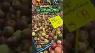 ⚡🔥❗🍎🍏Leckere &Auml;pfel🍏🍎verschiedene Sorten 1 kg nur 0,99 &euro;❗🔥⚡G&uuml;d&uuml;k Markt Rostock