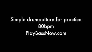 80 bpm Drum machine loop pattern