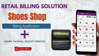 Shoe Shop Billing Application | 3 Inch Thermal Receipt Printer for Footwear Store #retailbilling
