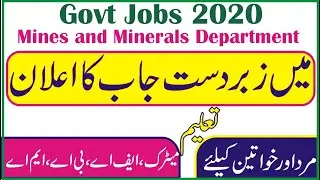 Mines and Minerals Department Punjab Jobs 2020 | Govt Jobs | Say Job City