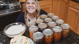 CANUARY... Canning in January! 4 Types of Beans, Bean Dip & Sourdough Naan Bread!
