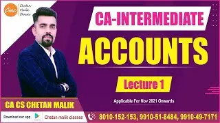 #CA Inter Accounts classes I CA Inter Accounts revision marathon I Online Live Classes I Class 1
