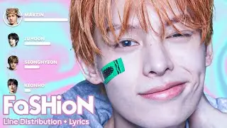 CORTIS - FaSHioN - Line Distribution + Lyrics #cortis #trending
