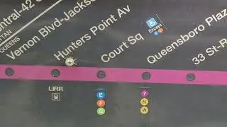 MTA: Updated R188 7 train stripmap (F train at Court Square)