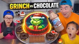 Grinch Cake vs Chocolate Ice Cream Challenge | 10xR Rahul 