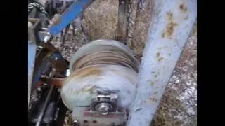 home made log winch from old parts
