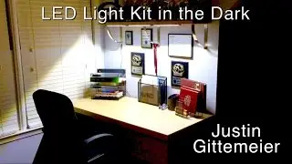LED [3 Panel Kit] Desk Light First Test / (Cheap LED Lighting) [KTFG 225]