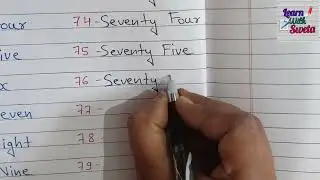 Number Name 61 to 80 | Number Name with Spelling 61 to 80 | English Number 61 to 80 |