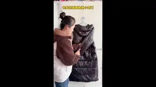 Long down jacket storage tips #funny