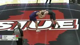 Northwestern vs SIU Edwardsville Duals Men's College Wrestling Highlights 2025 | Morley vs Buhk