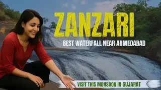 Zanzari Waterfall in Monsoon | Best Monsoon Destination near Ahmedabad 🌧️ Hidden Gem of Gujarat