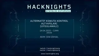 Alternatif Komuta Kontrol Altyapıları | Berk Cem Göksel - Cybersecurity Specialist @STM