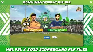 HBL PSL 2025 ScoreBoard Overlay | Matches Info & 2 New Surprise Plp Files | Last Episode