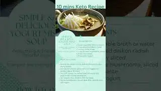 Japanese Slim secret: Yogurt Miso Soup (Multi-Cooker)