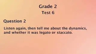 Aural Test - Grade 2 | Test 6 Trinity College London #piano #grade2 #trinitycollegelondon #auraltest