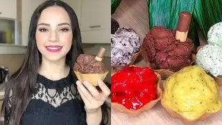 Homemade Ice Cream Recipe|أسهل وأسرع طريقة لتحضير 5أنواع آيس كريم في المنزل ب3مكونات فقط بدون ماكينه
