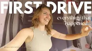 test driving our diy camper van for the first time // iveco daily conversion