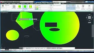 Autocad Tutorial -Rectangle, polygon hatching line, and ellipse