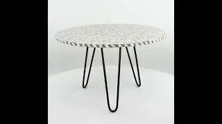 Shagreen Bone Inlay Center Table | The Purple Turtles