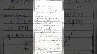 Some formulas and examples of derivation #thomascalculus #maths #thomascalculussolution #calculus