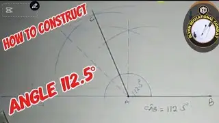 How to construct angle 112.5°