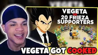 1 Saiyan vs 20 Frieza Supporters (Jubilee Parody) REACTION!!