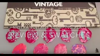 MOYRA Vintage stamping plate 05 - Review & Swatches