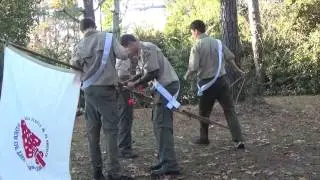 Patrol Challenge: Raising a Flagpole (Demonstration)