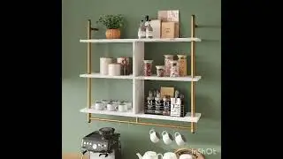 Kitchen Wooden Kitchen Shelf Wall#home #kitchen #wall #shelfwall 