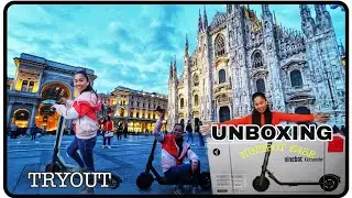 SEGWAY NINEBOT E45E KICKSCOOTER | UNBOXING, TRYOUT AROUND MILAN CITY CENTER