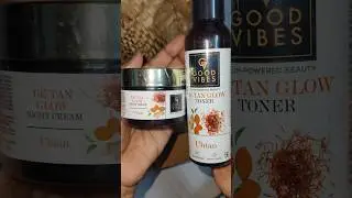 Good Vibes Toner & Detan glow night cream from purple 💜#viralshorts #goodvibes #nightcream #skincare