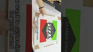 custom pizza box printing logo #pizzabox