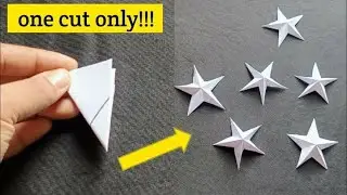 DIY paper star making very easy  / paper craft