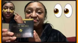 Using my 24K Gold Eye Mask | See the Puffiness & Dark Circles Disappear #eyetreatment