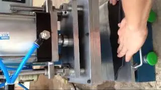 ZX 10 leather stamping machine useing