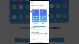 Redmi 14C System Navigation gestures  | Redmi 14C Side Back bar | Bottom Home Bar