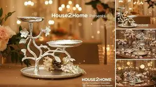 3 Tier Silver Coated Cake Stand | Wedding & Diwali Gift | Elegant Hamper Decor From Manufacturer D2C