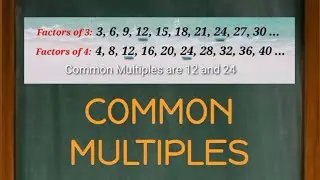What are Common Multiples in Math? | Math Dictionary | MATHalino123