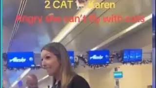 Viral Airport Freakout: &ldquo;Two Cats Karen&rdquo; Melts Down Over Feline Flight Drama at Alaska Airlines! 😾✈️