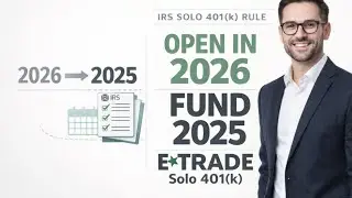 IRS Solo 401(k) Loophole? Open in 2026, Fund 2025 at E*TRADE