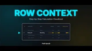 فهم سياق الصف (Row Context) في DAX | أساسيات سياقات التقييم - الجزء الثاني